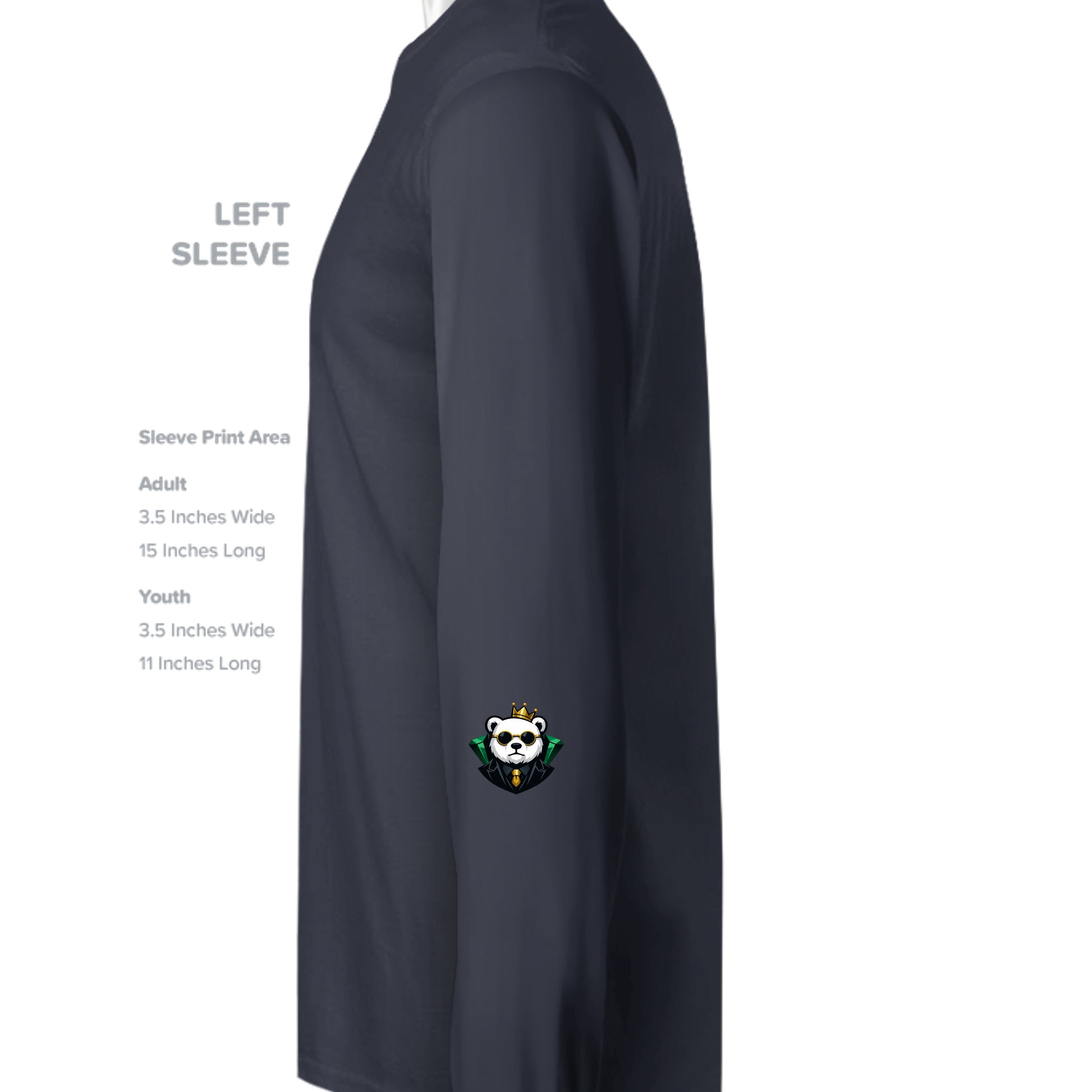 Deep Navy - PC330LS - SLEEVE_LEFT